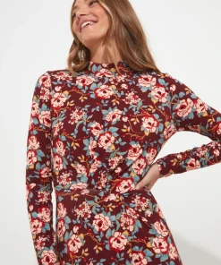 Winter Florals Jersey Dress