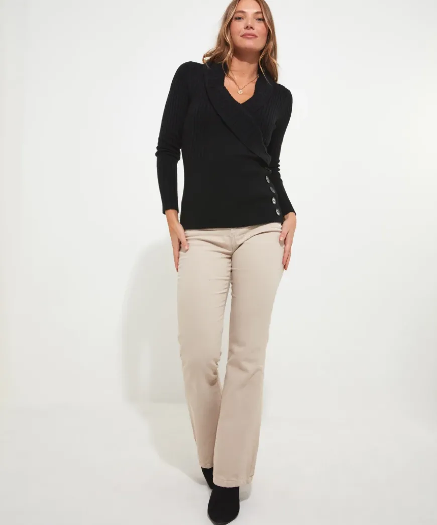 Wonderful Wrap Front Jumper