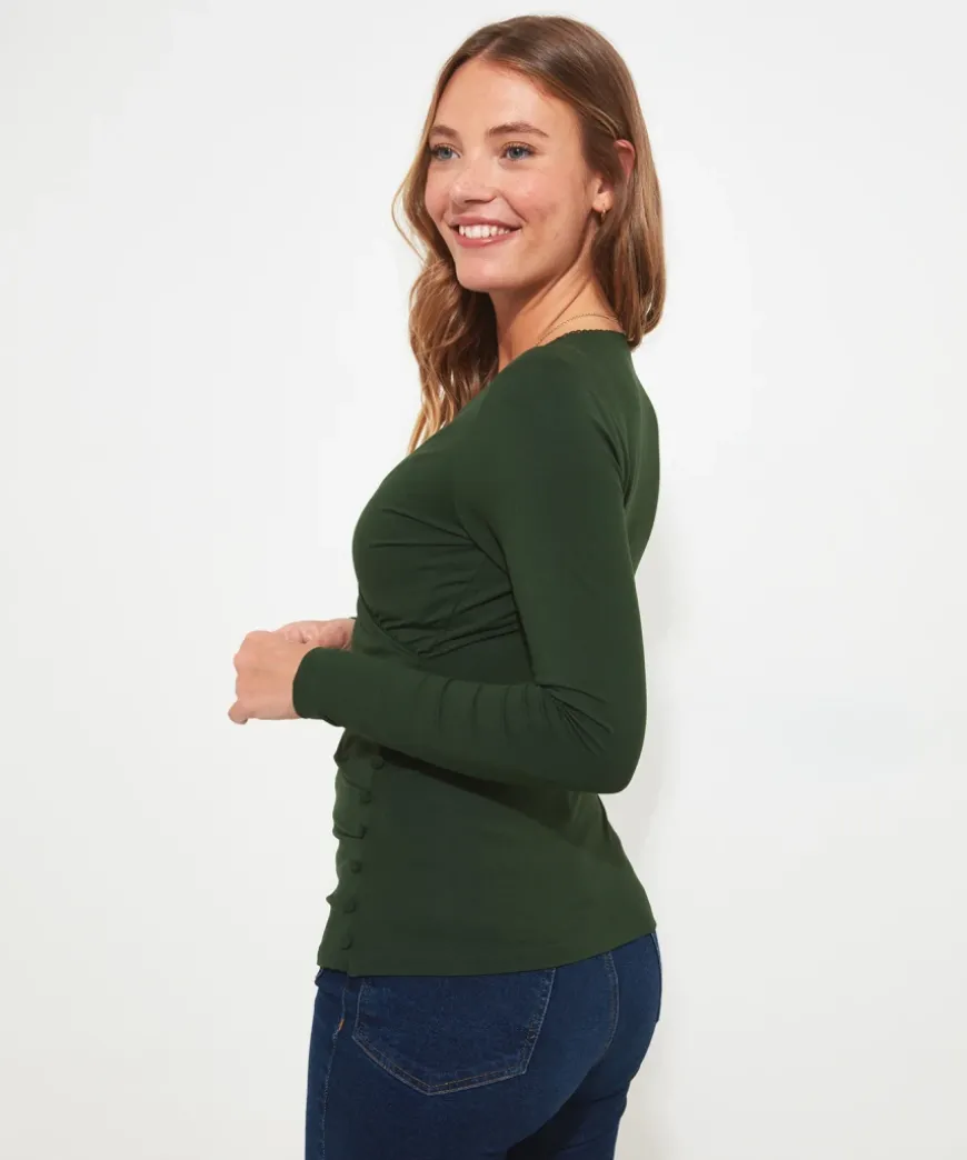 Wrap Jersey Top